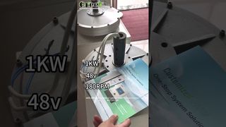 Vergelijkingsvideo van 1 kW#GREEF #greenenergy #renewableenergy #cleanenergy #axialfluxcorelessgenerator