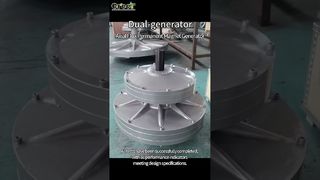 Dual-Generaor axial‑flux generator Testing. #freeenergy #pmg #system #renewableenergy #madeinChina