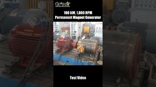 Test geslaagd, klaar voor verzending - Echt testrecord voor permanente magneetgenerator