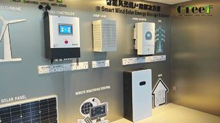 Visuele demomuur toont de volledige workflow van ons hybride windenergie- en PMG-opslagsysteem