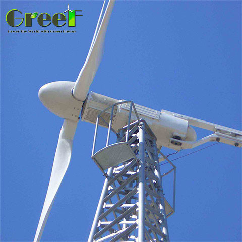 Horizontale windturbine met een nominale vermogen van 5-30 kW en een snelheid van 2,5 m/s