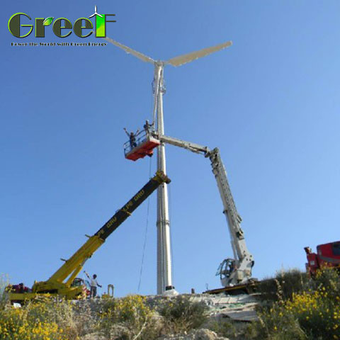 Actief Yaw-systeem IP54-bescherming Horizontale windgenerator voor energieproductie met weinig onderhoud