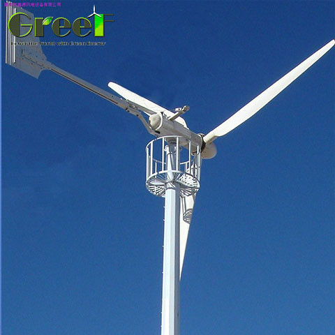 Actief Yaw-systeem IP54-bescherming Horizontale windgenerator voor energieproductie met weinig onderhoud