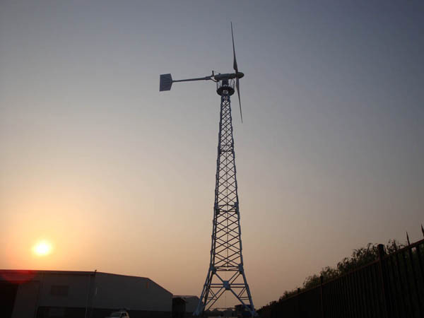 Huishoudelijk gebruik On / Off Grid / Hybride systeemoplossing Energie Volledige zonnewind Hybride horizontale as Windturbine 1KW 2KW 5KW
