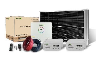 48-240V uitgangsspanning Zonne-systeem met gelbatterij betrouwbaarheid