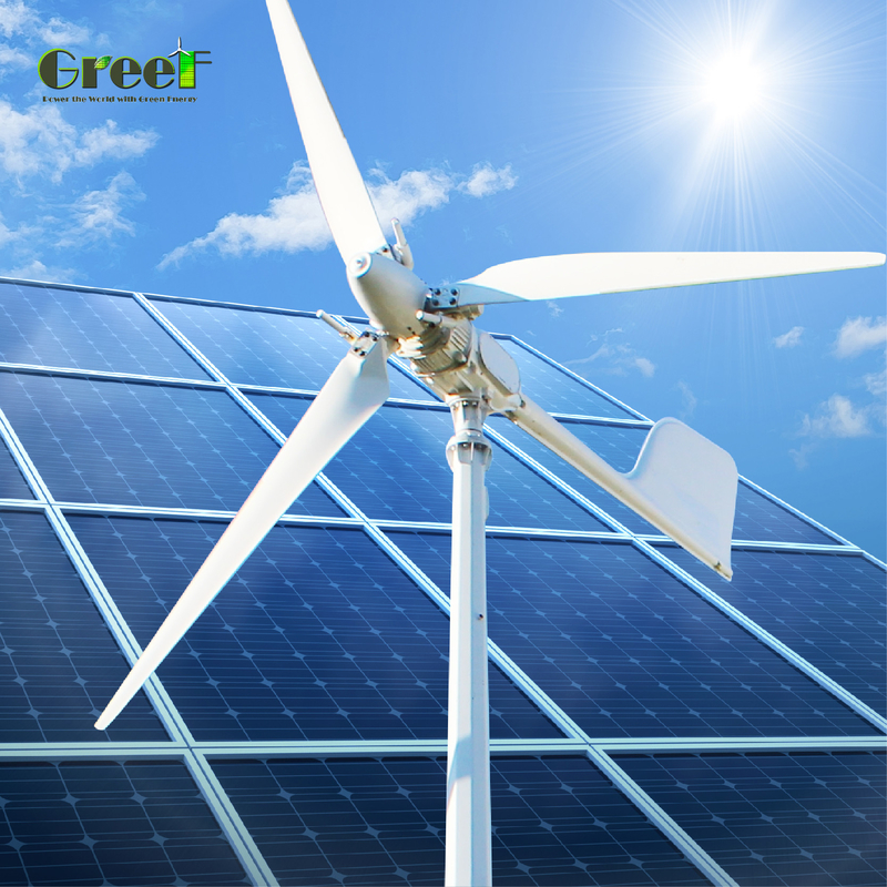 2.5m/s In-windsnelheid Horizontale windturbine voor en 120-450VAC Optie Spanning