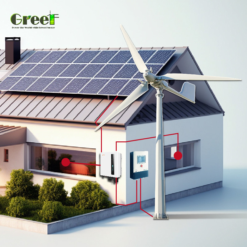 98% Hybride zonnestelsel met 8 kW-10 kW nominale uitgangsvermogen en 110/220V uitgangsspanning