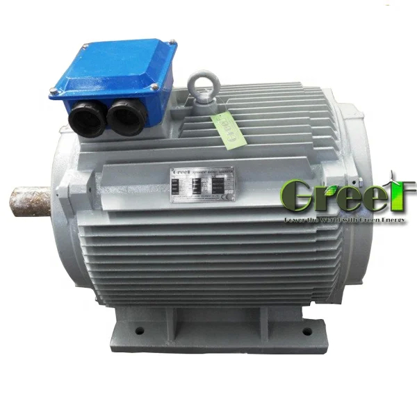 10kW nominale vermogen Vrije energie Permanente Magneet Alternator Voor elektriciteitsopwekking