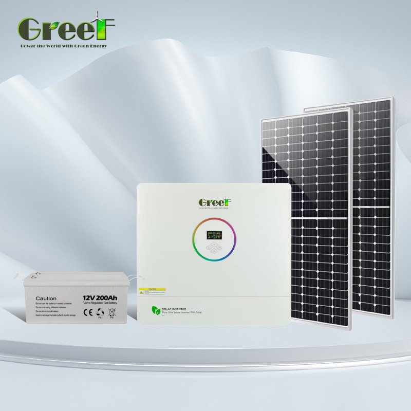 5 kW 10 kW On Grid Off Grid zonne-energiesysteem met opslagbatterij voor thuisgebruik