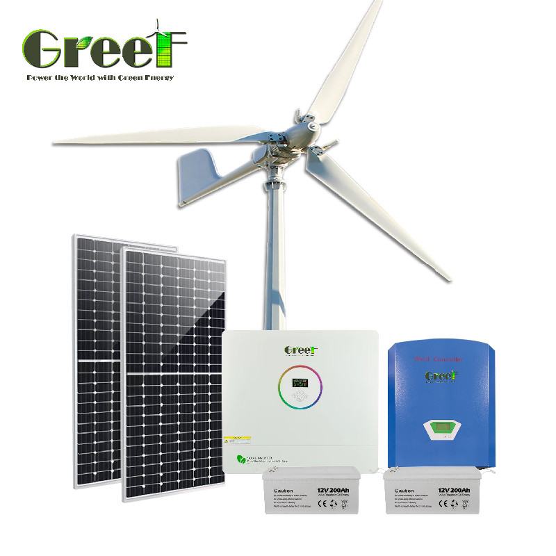 50Hz/60Hz Uitgangsfrequentie Off-Grid Zonnestelsel met lithium-ionbatterijtype