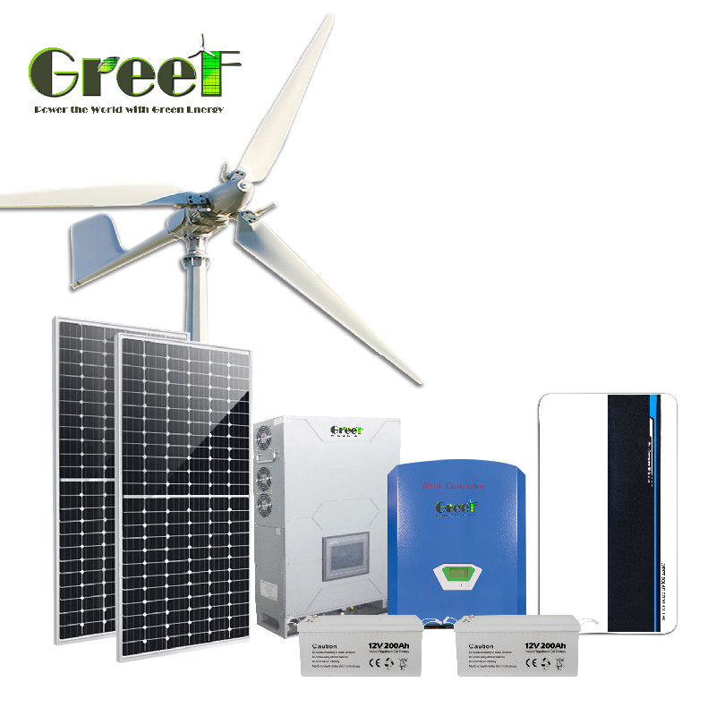 50Hz/60Hz Uitgangsfrequentie Off-Grid Zonnestelsel met lithium-ionbatterijtype