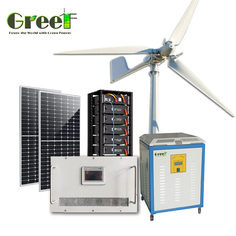 50Hz/60Hz Uitgangsfrequentie Off-Grid Zonnestelsel met lithium-ionbatterijtype