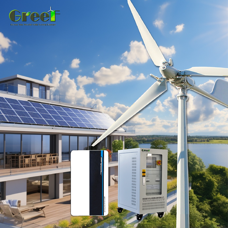 5kW laadvermogen Klein zonne-energiesysteem met PWM-ladingscontroleur