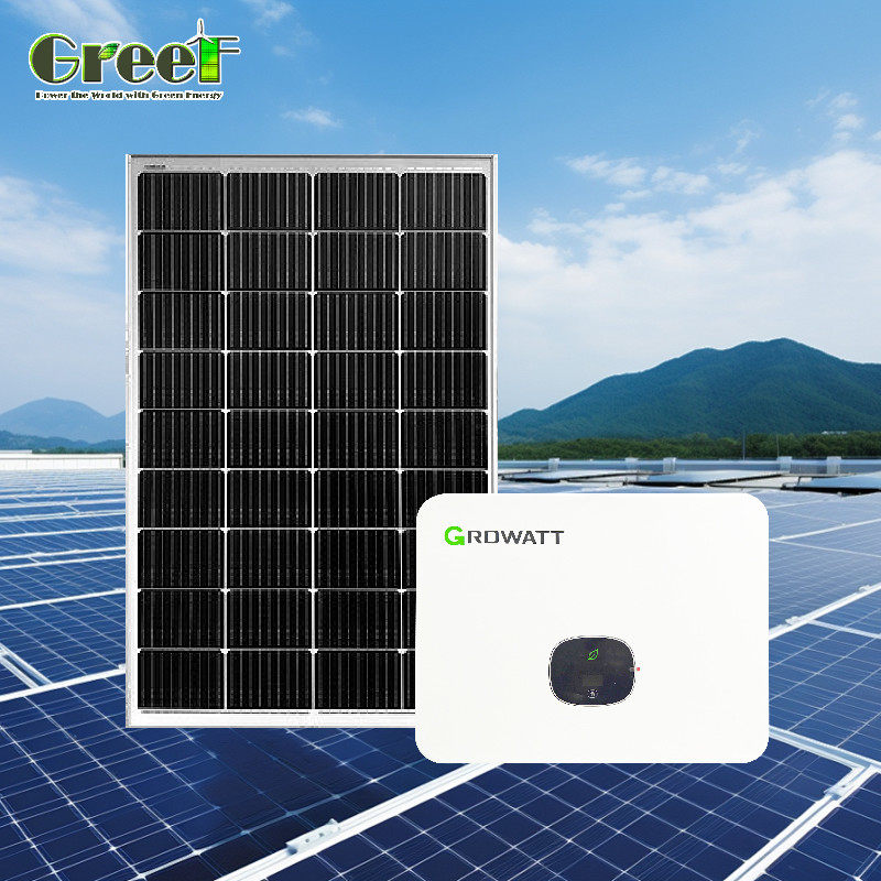 LCD-scherm 5kW PV-zonnestelsel 5000W Hybride zonnestelsel met afstandsbediening