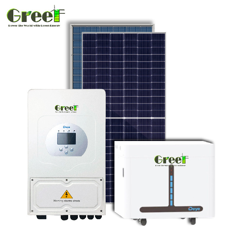 LCD-scherm 5kW PV-zonnestelsel 5000W Hybride zonnestelsel met afstandsbediening
