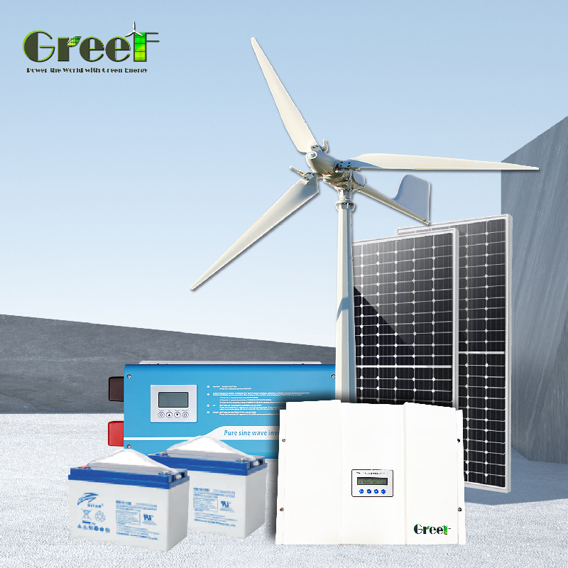 Windturbine met driefasige permanente wisselstroommagneetgenerator 5 kW