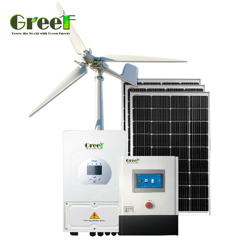 Netgebonden / Hybride windturbine controller 2kW 3kW 5kW 10kW gelijkstroom uitgangstype Voor windturbine waterturbine systeemoplossing