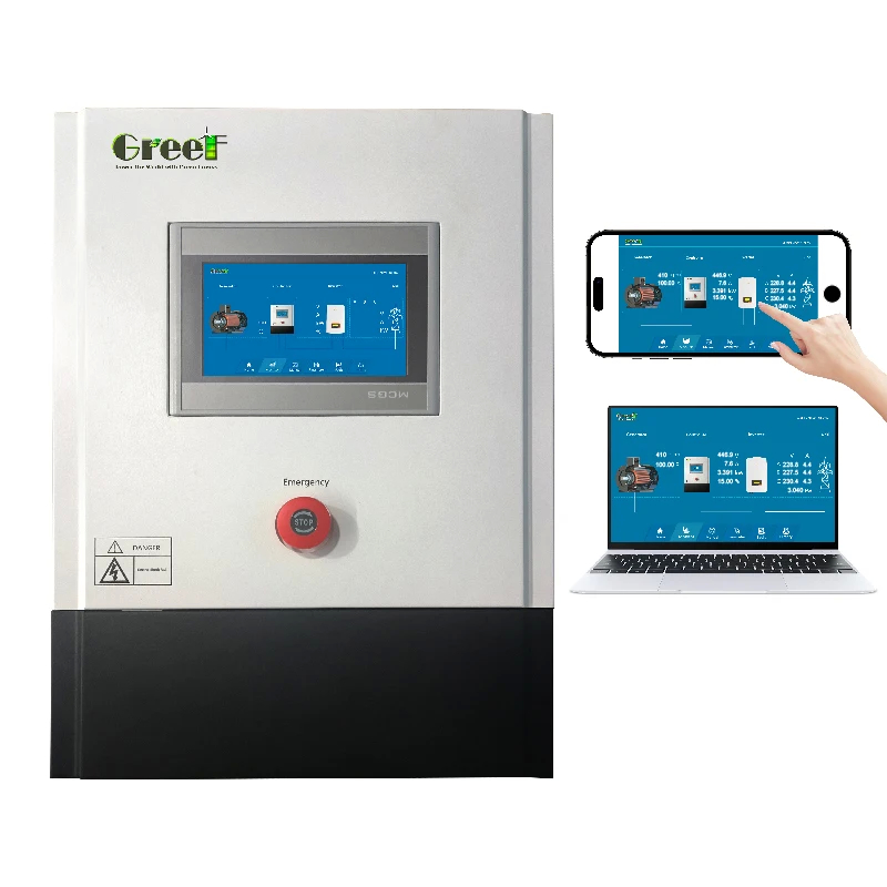 Netgebonden windturbinecontroller met beschermingsfunctie LCD touchscreen en mornitoring