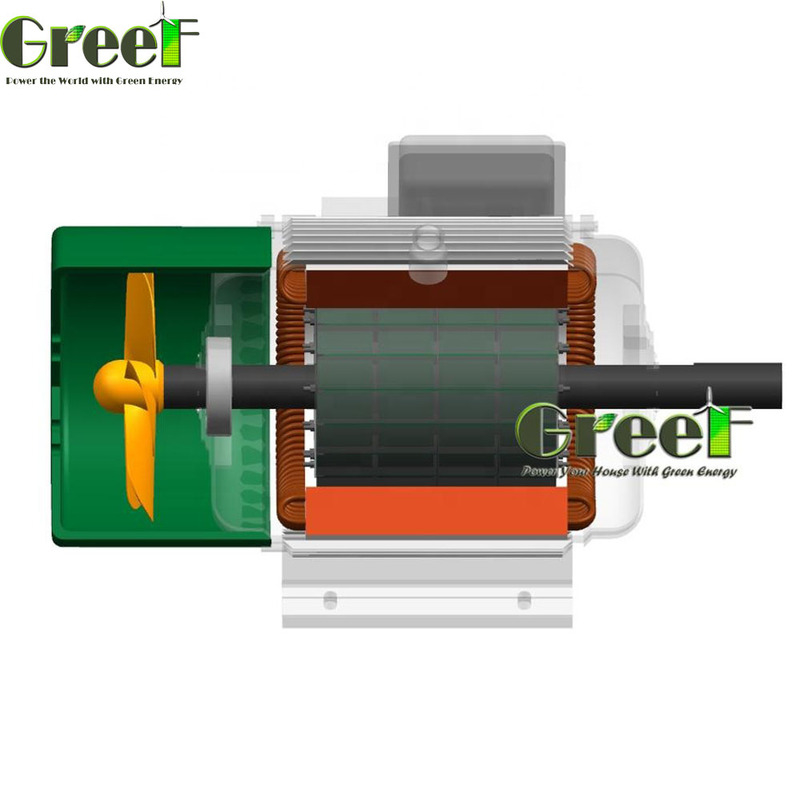 Nominaal vermogen 0,5kW-5000kW Permanent Magneet Generator Tot 98% Efficiëntie Isolatieklasse F/H