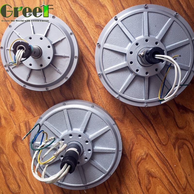3-Fase Kernloze Permanente Magneet Generator 0,1kW-20kW Laag Koppel