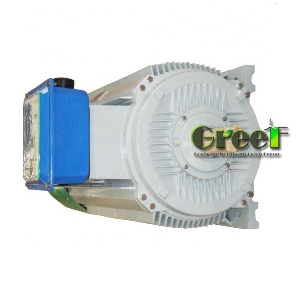 Aangepaste Nominale Spanning Permanente Magneet Generator met SKF Lager en Aluminium Behuizing Koperdraad