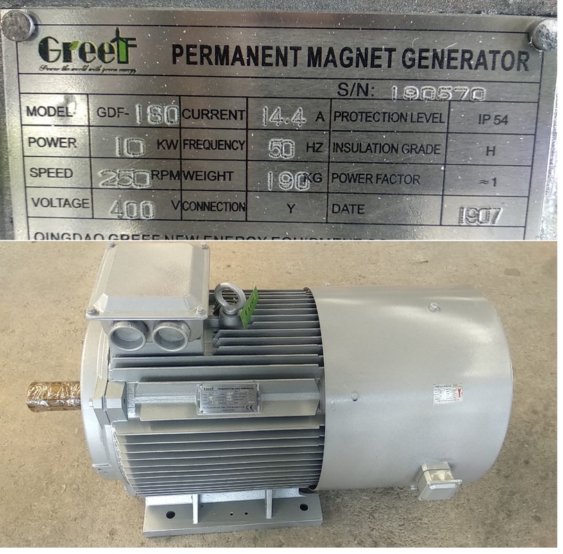 3 Fase 220V 380V Low SPEED PM Generator voor windturbine 50KW 200KW