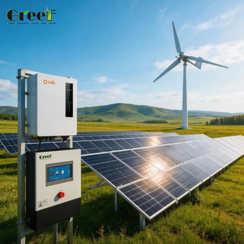 95% efficiëntie Hybride zonne-energiesysteem met MPPT-controller en 4000 m bedrijfshoogte voor thuis- en commercieel gebruik