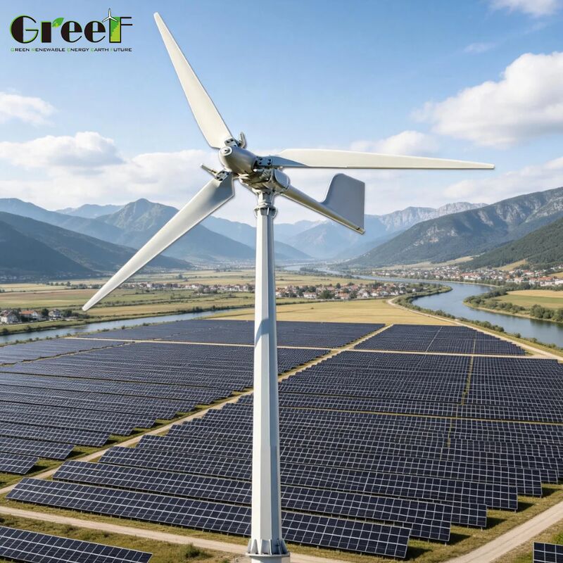 IEC Gecertificeerd Lifepo4 Batterij Type Wind Zonne Hybride Systeem met Bedrijfstemperatuur Min 25 tot 60 Celsius