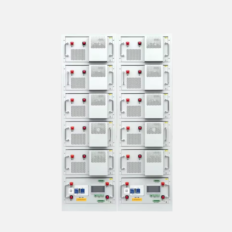 51.2V hoogspanningslithiumbatterie met een ontladingsdiepte van meer dan 80% en 6000 cyclustijden voor lange levensduur van energieopslag