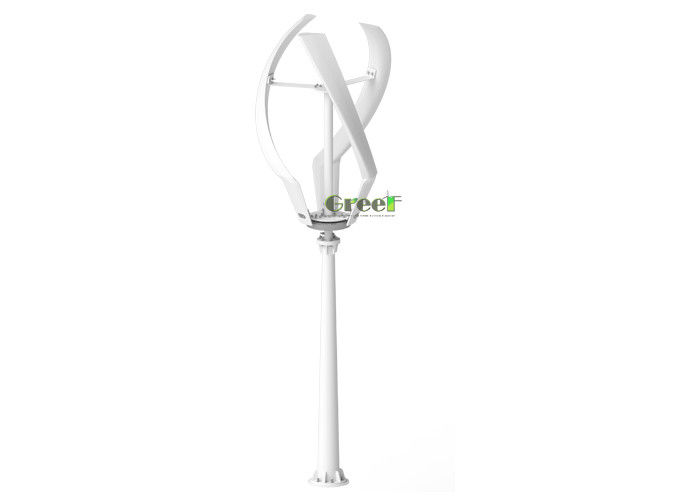 3 stuks Verticale as Windturbine met FRP-bladen ≤ 20 dB Geluidsveiligheid Windsnelheid 50m/s