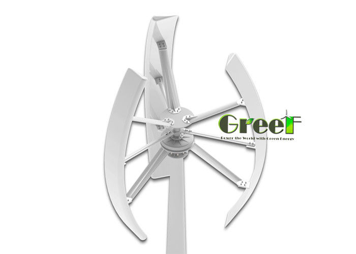 Nd-Fe-B-generatormateriaal Verticale as Windturbine met 3 FRP-bladen en ≤20 dB geluidsniveau