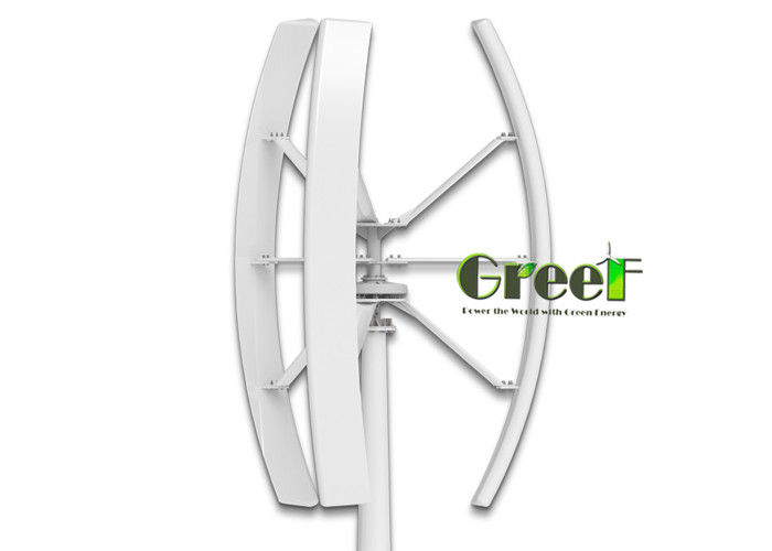 Nd-Fe-B-generatormateriaal Verticale as Windturbine met 3 FRP-bladen en ≤20 dB geluidsniveau
