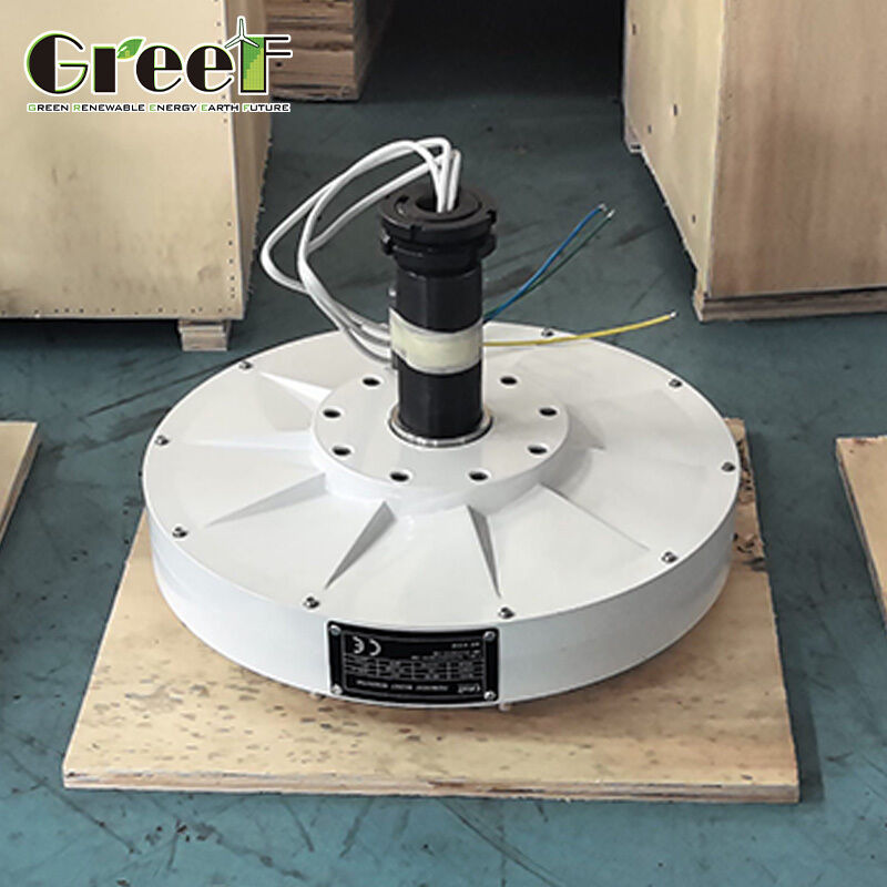 8X levensduur Structuur Kernloze permanente magneetgenerator met laag startmoment <0,1 N.M en meer dan 85% efficiëntie