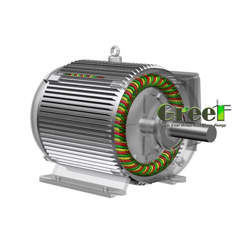 12-1140V Nominale Spanning Permanente Magneet Generator in 1 Fase en 3 Fase Vermogenbereik van 500W tot 5000kW voor verschillende toepassingen
