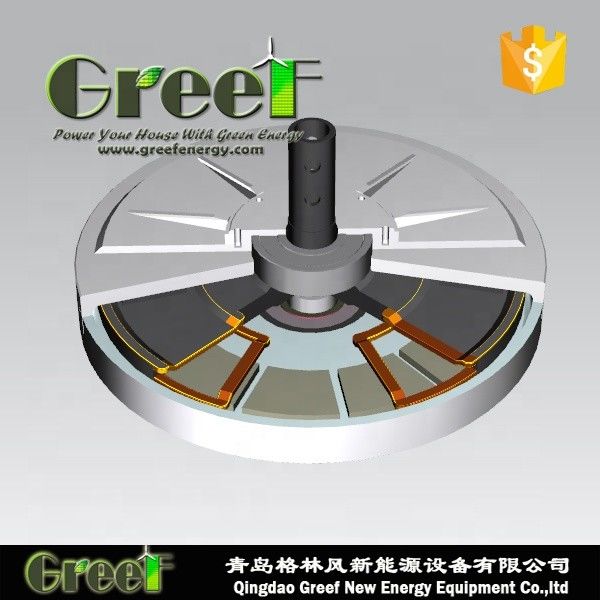 Coreless Axial Flux Permanent Magnet Generator met Low Start Torque High Efficiency en onderhoudsvrij ontwerp