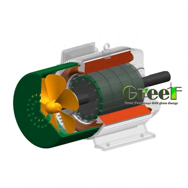 80kw 3 fase Ac Low Rpm High Efficiency Rare Earth Permanent Magnet Synchrone Generator/ Low Speed Alternator