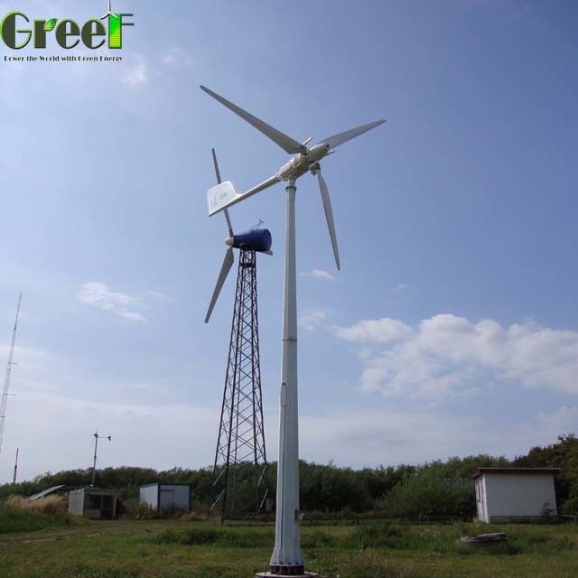SWT 5kw 10kw Pitch Control Windturbine met Home LiFePO4 batterij voor milieuvriendelijk energiesysteem
